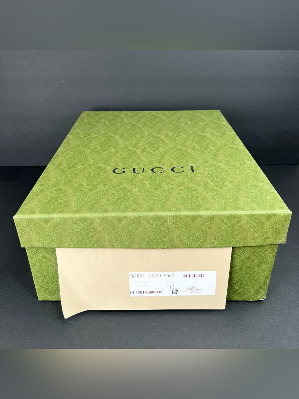 Gucci Rhyton GG Logo Ace Men Leather Sneakers UK 13 - US 13.5 - EU 47 - Picture 2 of 11
